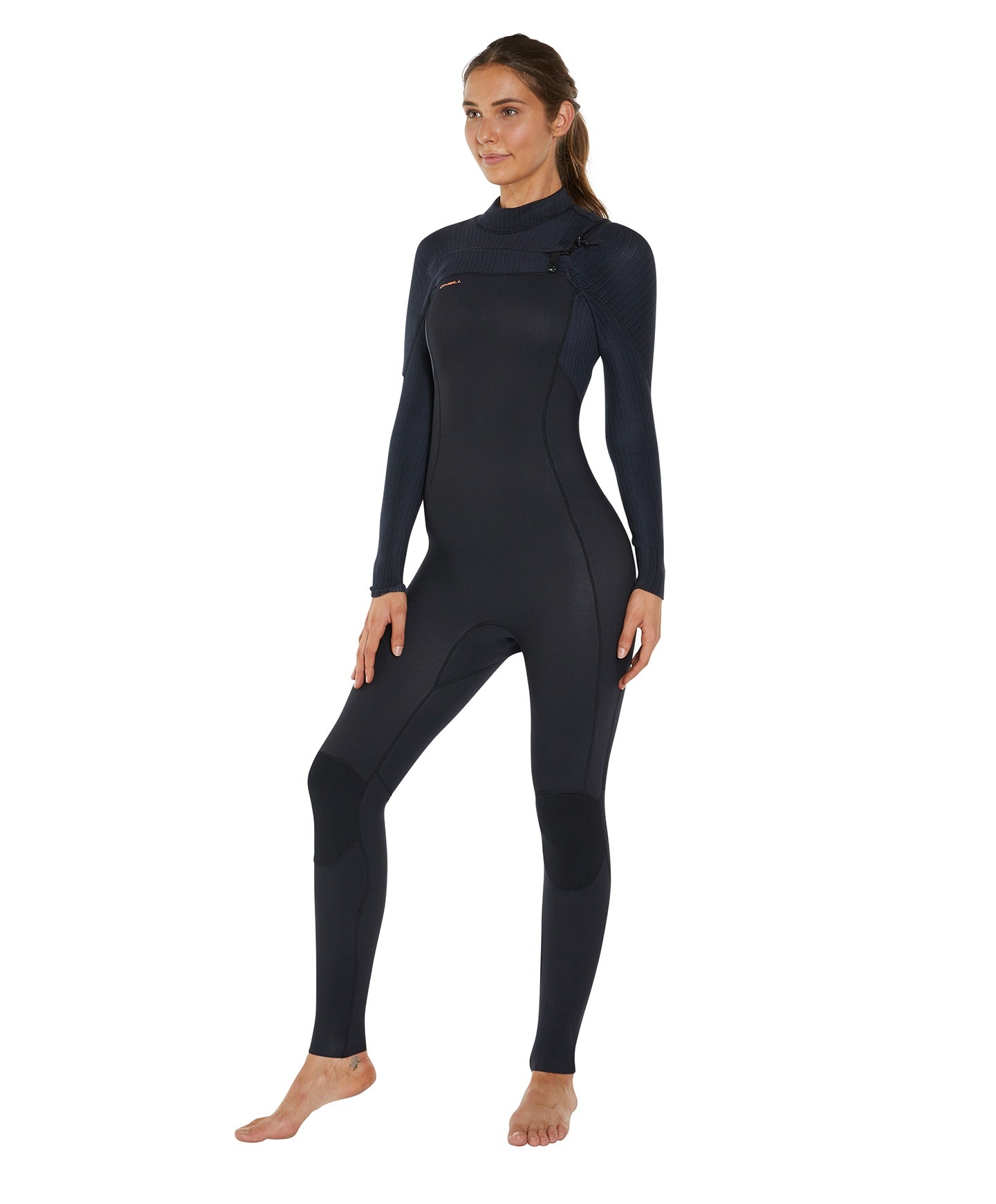 Women's HyperFreak 5.5/4+mm Steamer Chest Zip Wetsuit - Black