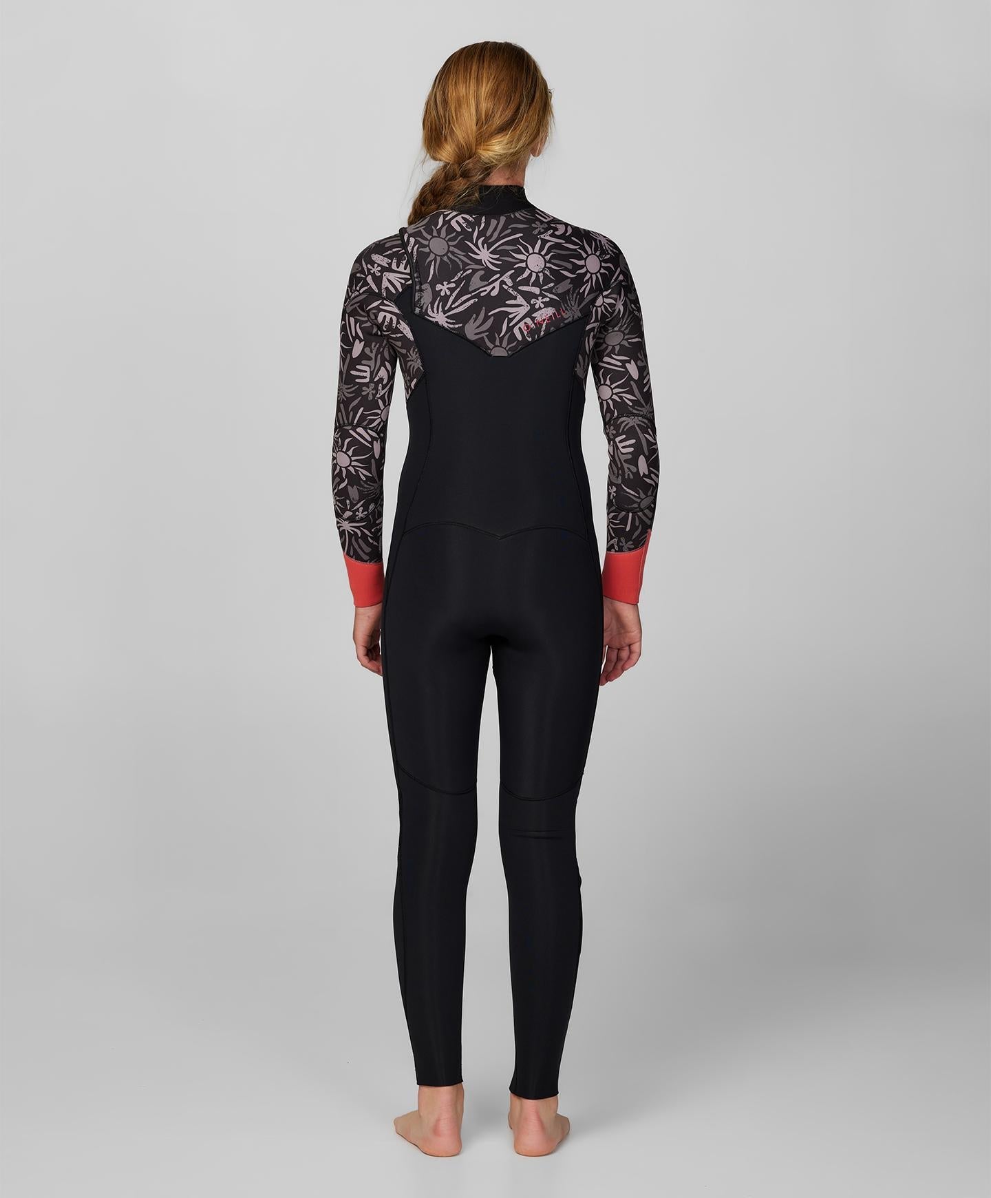 Girl's Bahia 4/3mm Steamer Chest Zip Wetsuit - Follow The Sun