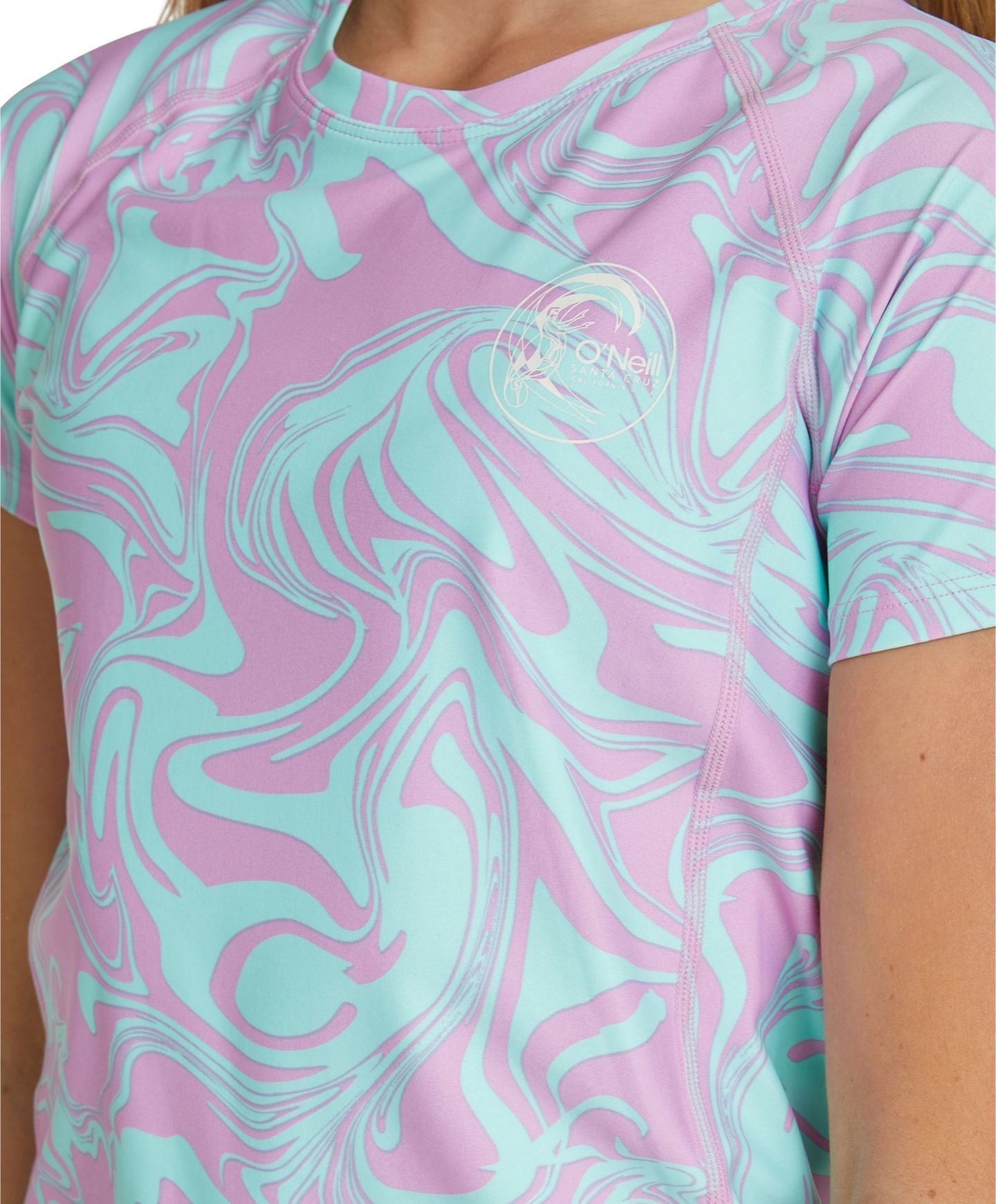 Girl's Bahia UV Short Sleeve Rash Tee - Laid Back Twist