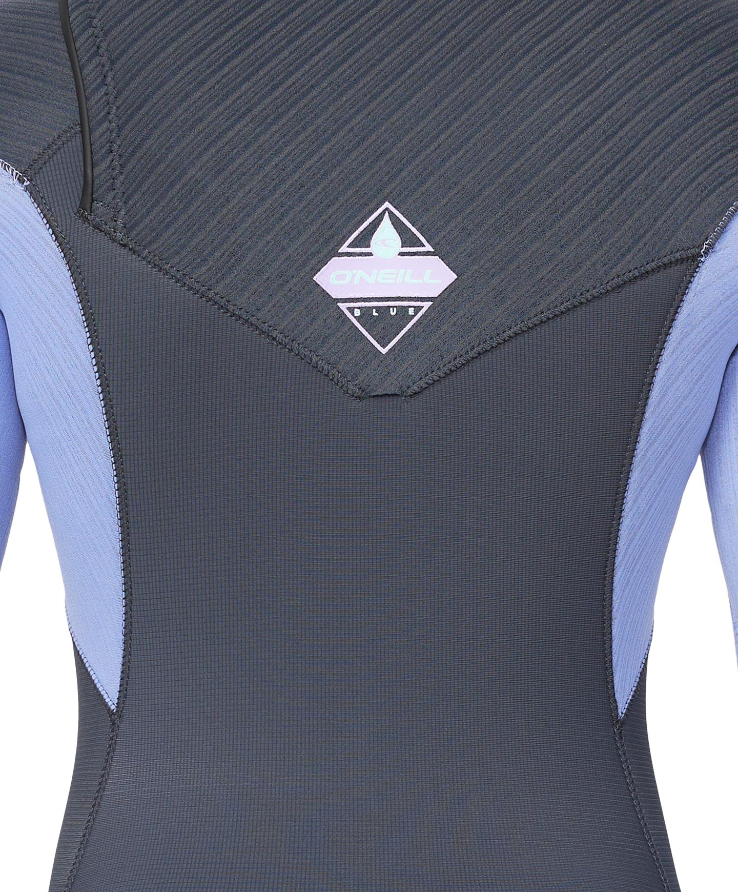 Girl's HyperFreak 3/2+ Steamer Chest Zip Wetsuit - Periwinkle