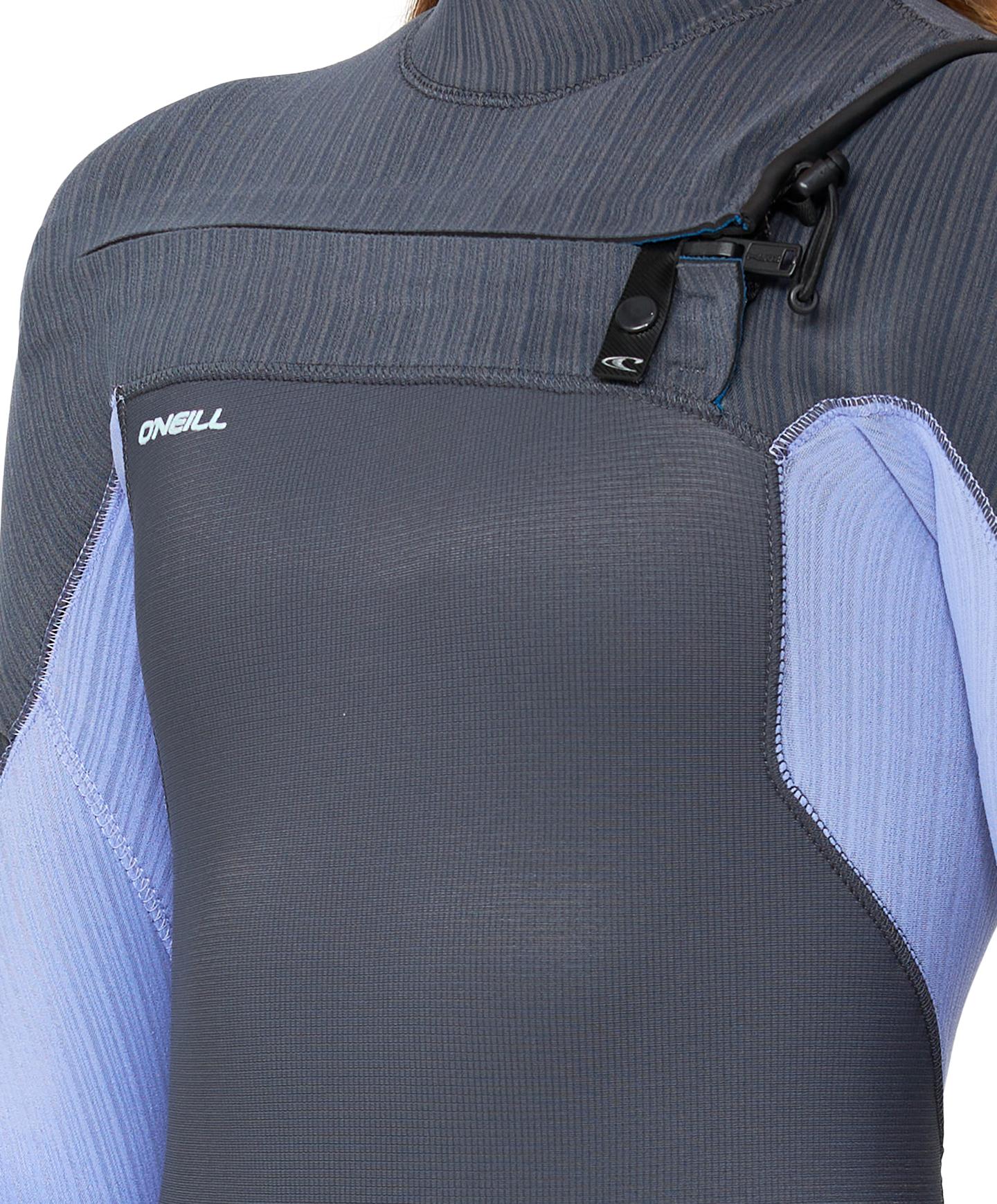 Girl's HyperFreak 3/2+ Steamer Chest Zip Wetsuit - Periwinkle