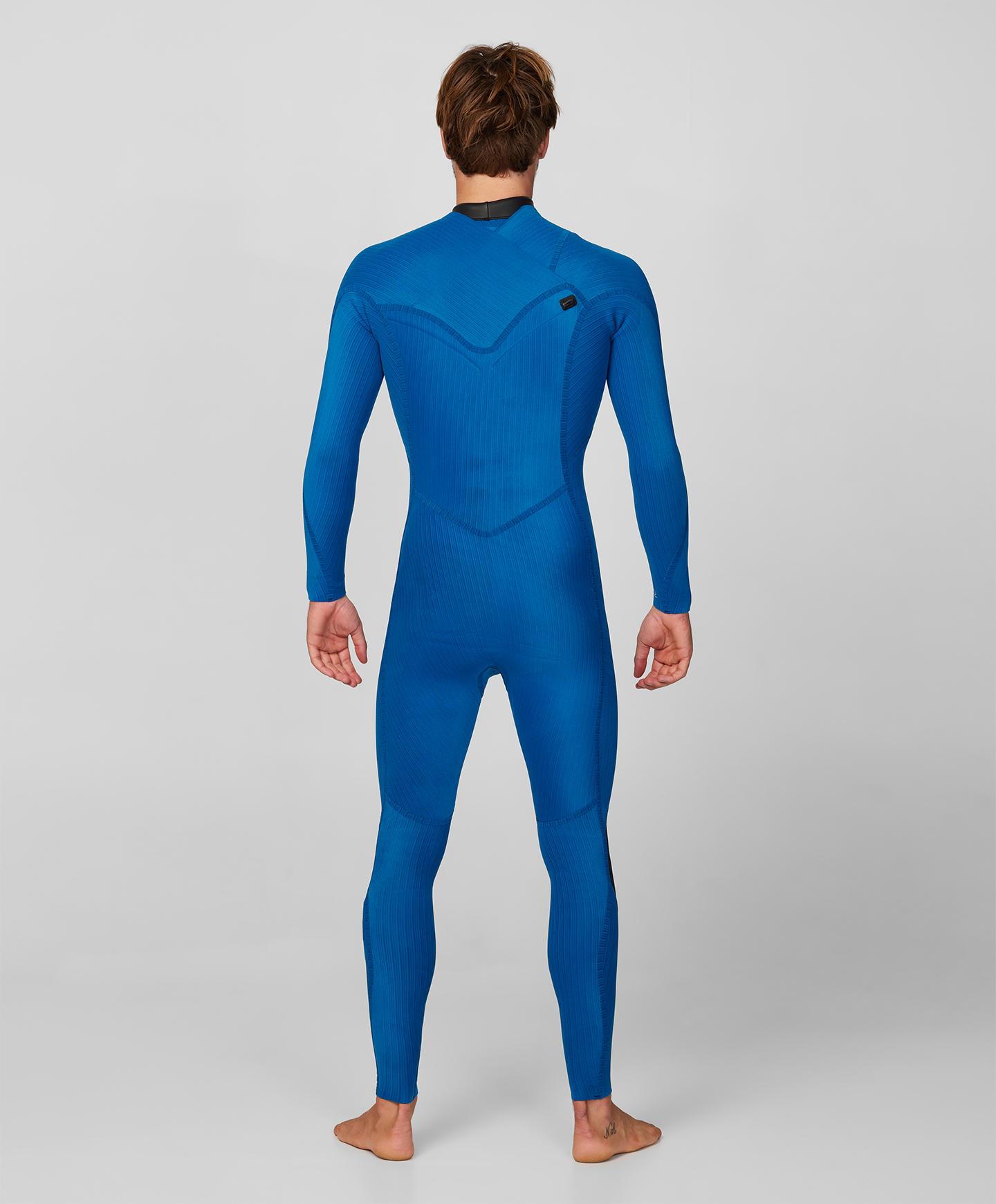 HyperFreak 3/2+ Steamer Chest Zip Wetsuit - Grey Raven