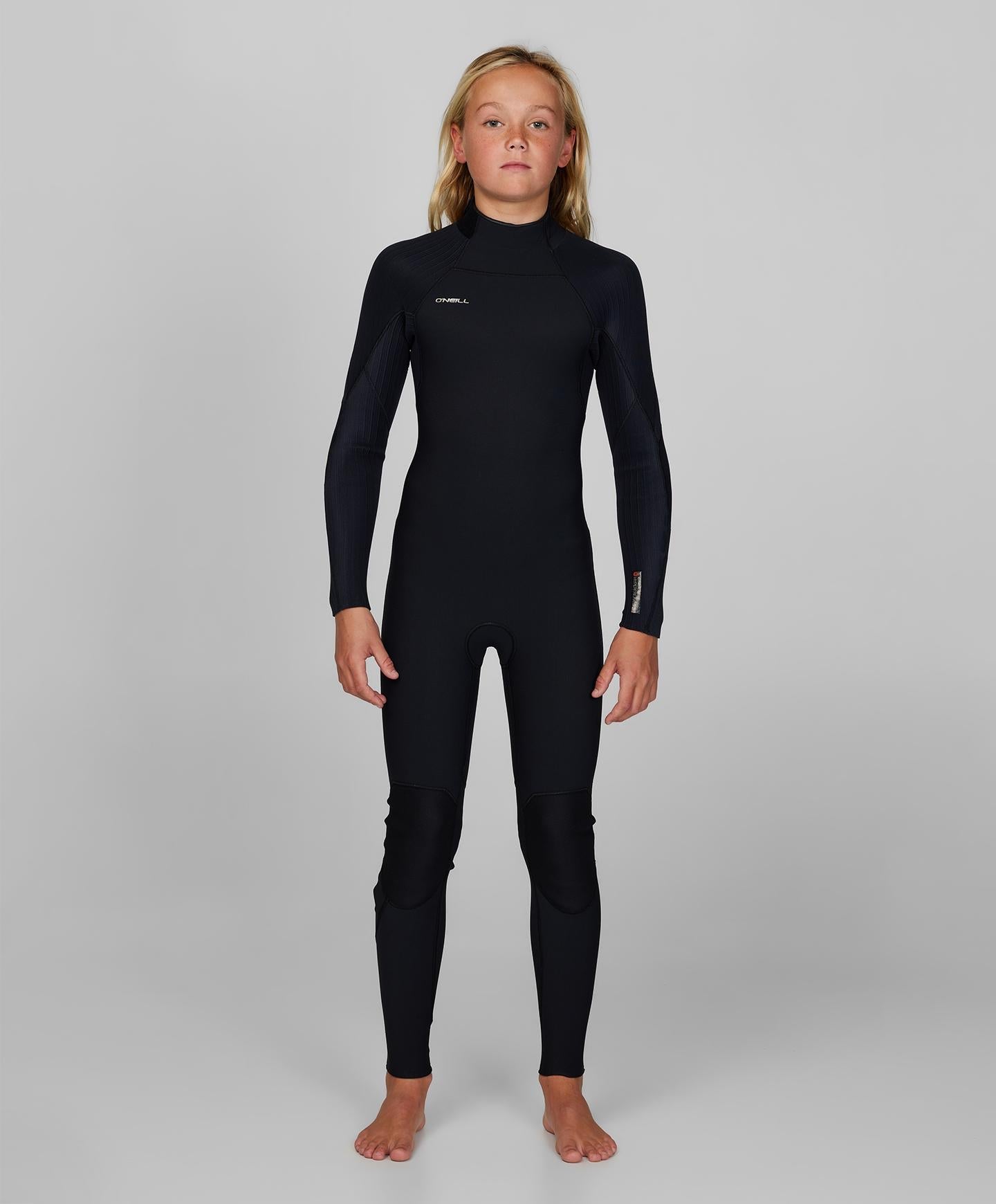 Boy's HyperFreak 3/2+ Steamer Back Zip Wetsuit - Black