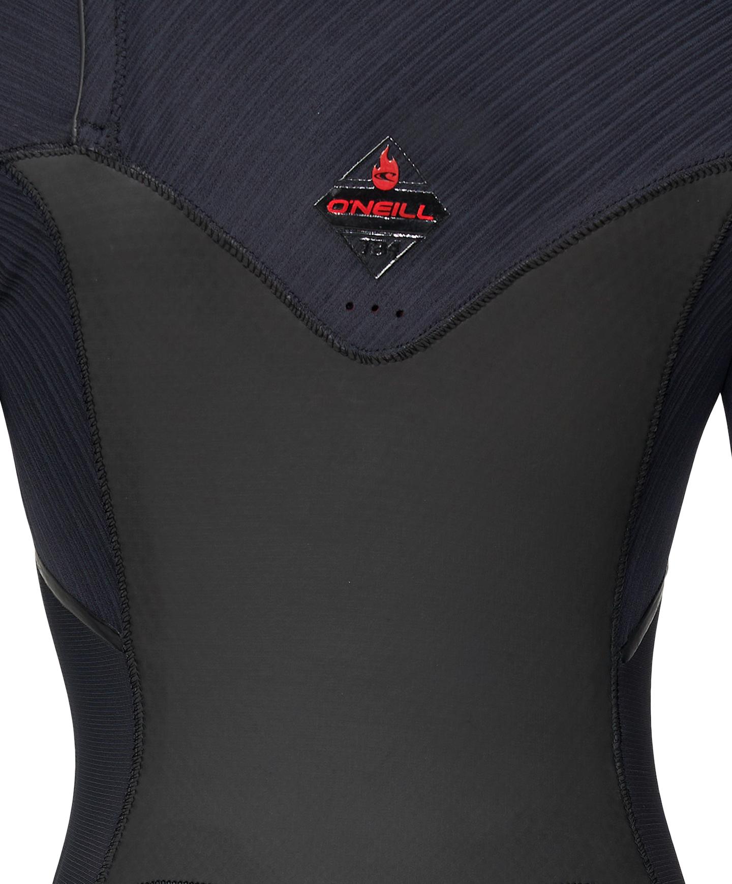 Women's HyperFire X 4/3mm Steamer Chest Zip Wetsuit - Black