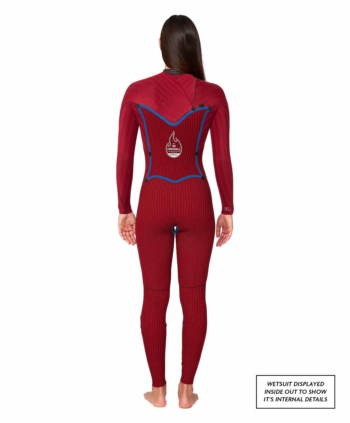 Women's HyperFire X 3/2mm Steamer Chest Zip Wetsuit - Black