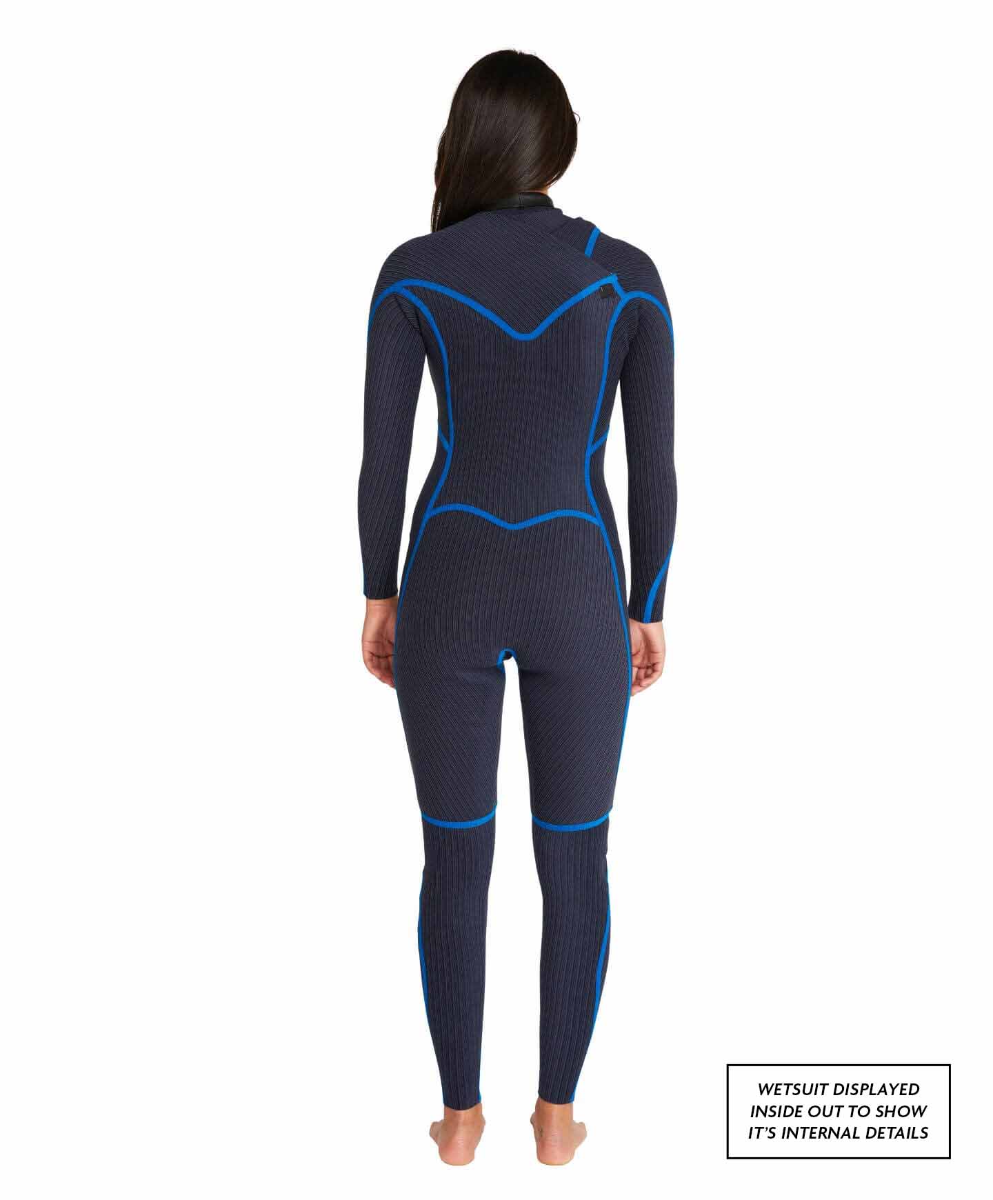 Women's HyperFreak 5.5/4+mm Steamer Chest Zip Wetsuit - Black