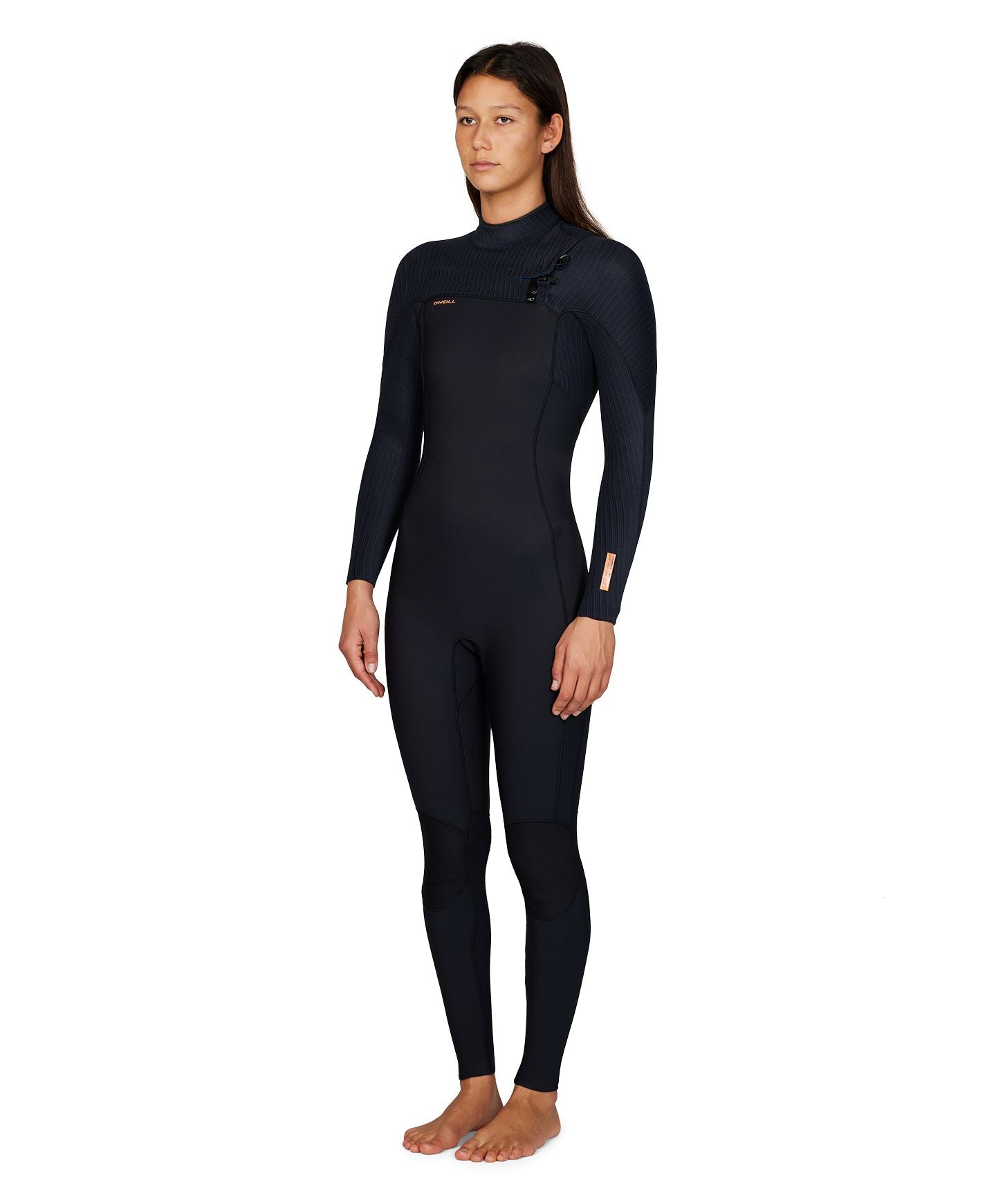 Women's HyperFreak 5.5/4+mm Steamer Chest Zip Wetsuit - Black