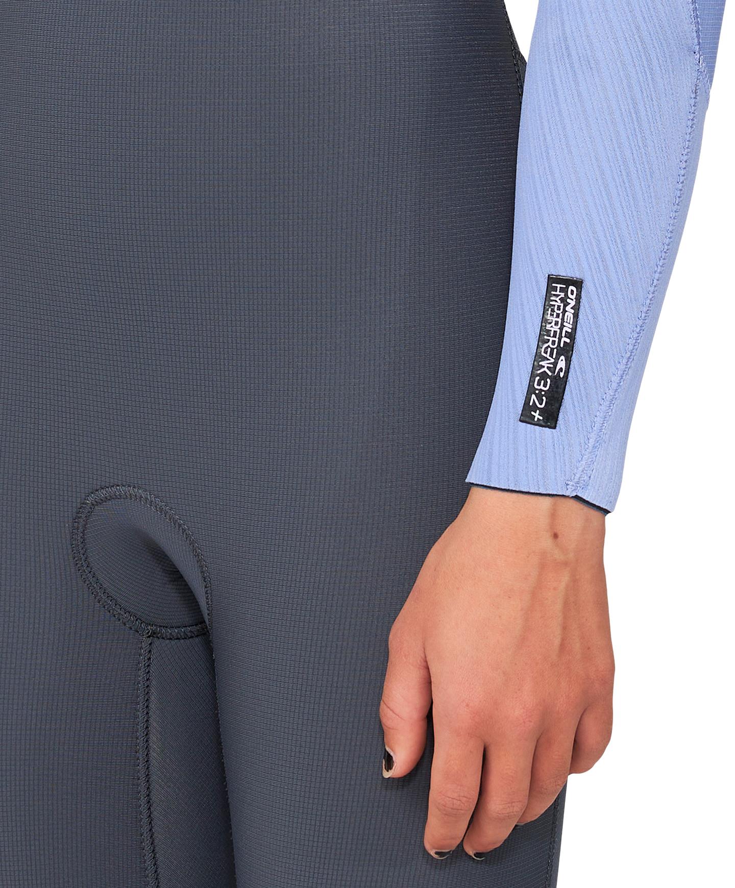 Girl's HyperFreak 3/2+ Steamer Chest Zip Wetsuit - Periwinkle