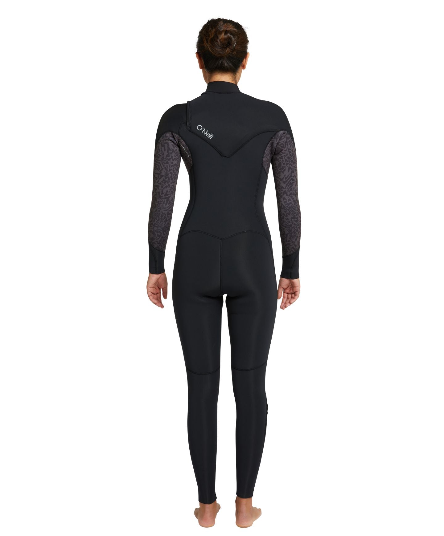 Women's Bahia 4/3mm Steamer Chest Zip Wetsuit - Black Night Reef