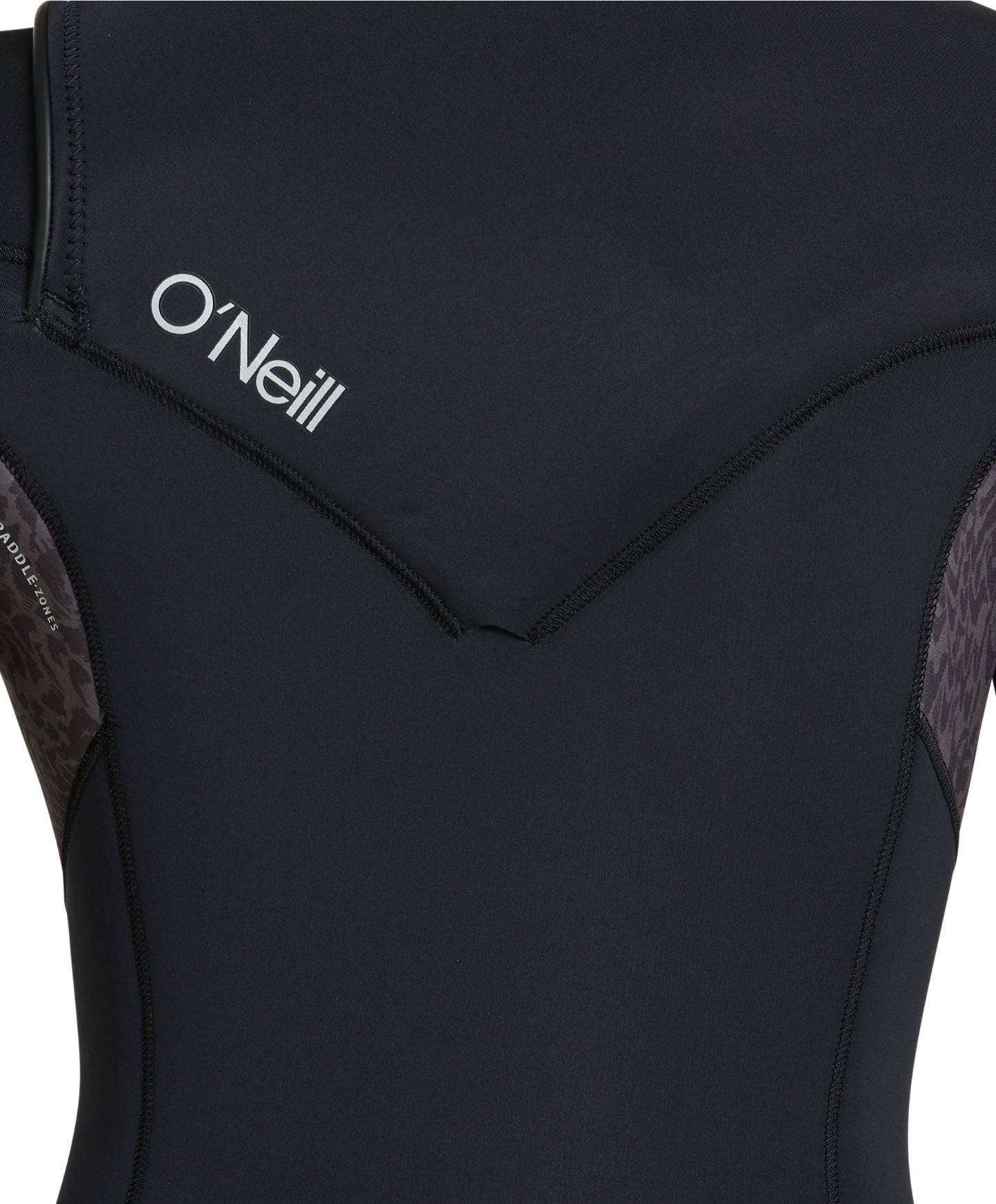 Women's Bahia 4/3mm Steamer Chest Zip Wetsuit - Black Night Reef
