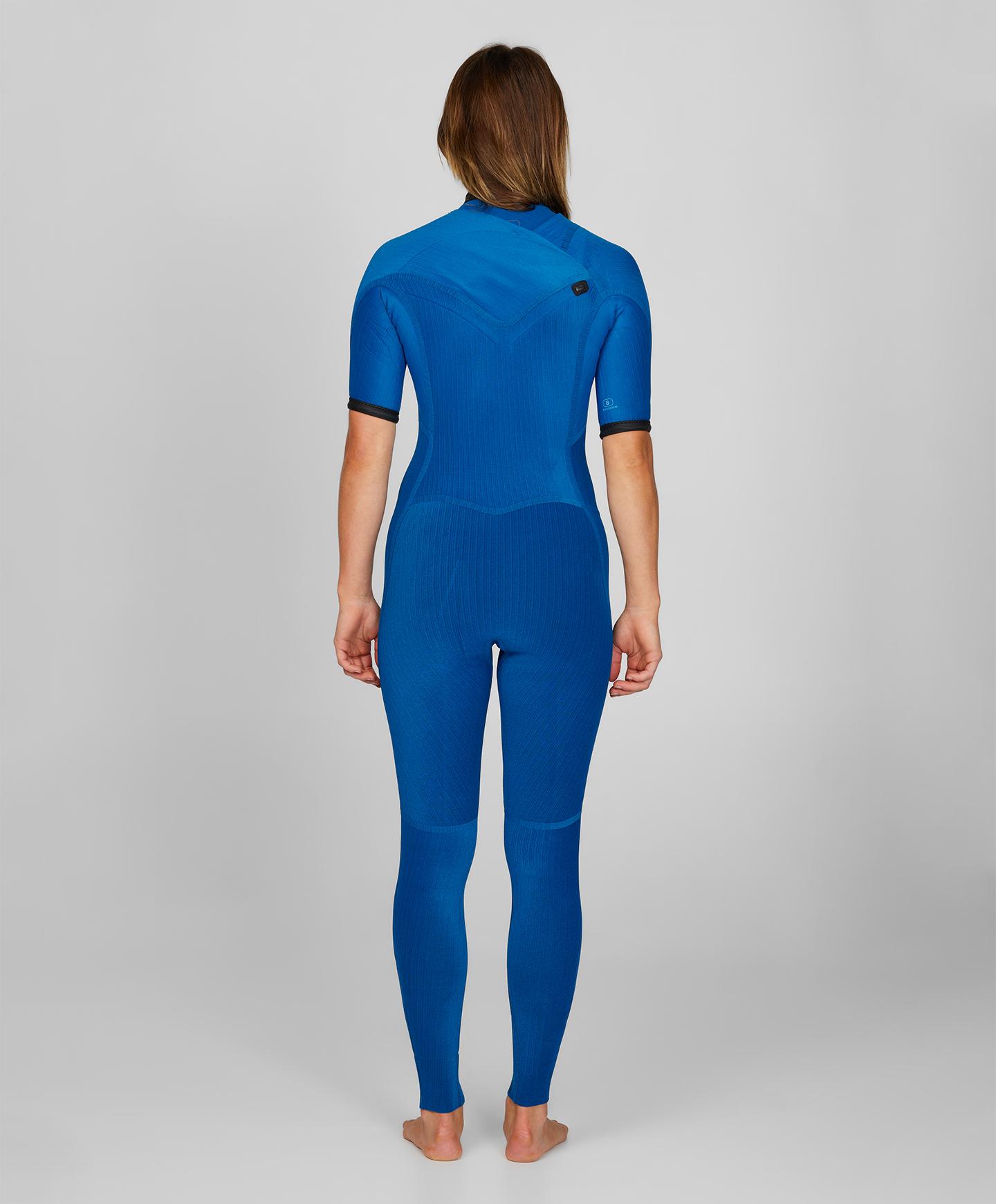 Women's HyperFreak Short Sleeve Steamer 2mm Wetsuit - Black