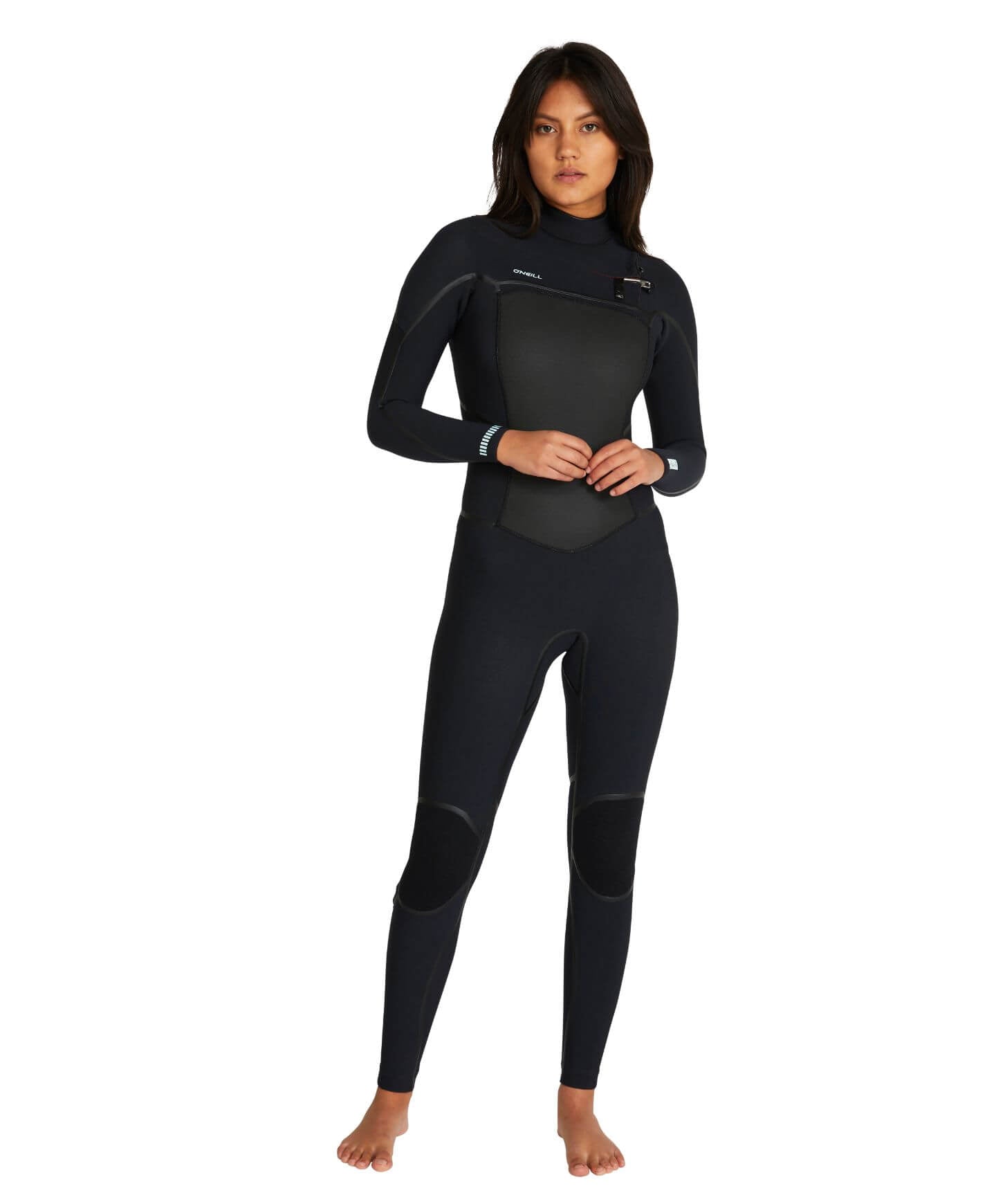 Women's Psycho Tech 3/2mm Steamer Chest Zip Wetsuit - Black