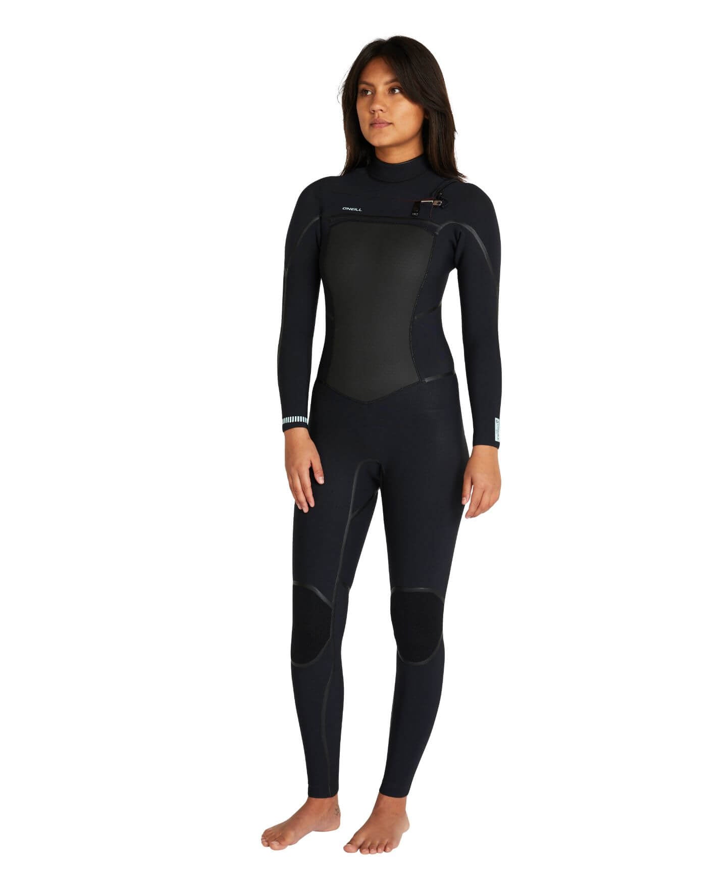 Women's Psycho Tech 3/2mm Steamer Chest Zip Wetsuit - Black